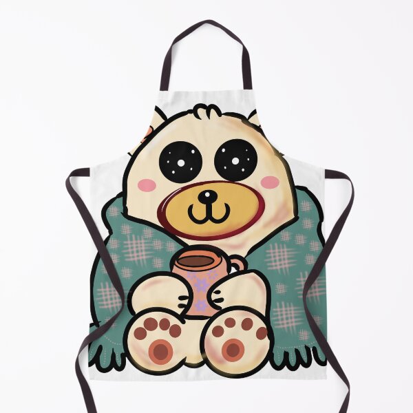 Item preview, Cozy Polar Bear with Coffee | Cute Winter Art designed and sold by HopeAndHustle.