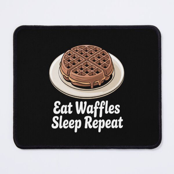 Item preview, Eat Waffles Sleep Repeat Belgian Waffle Lovers designed and sold by CottonCandyPrin.