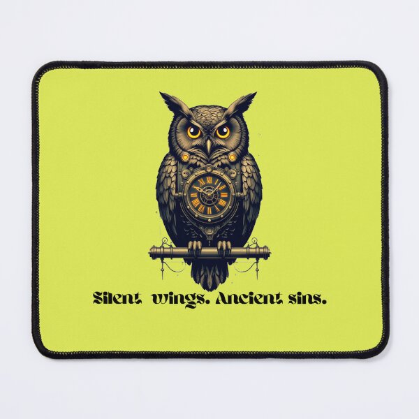 Item preview, Silent Wings, Ancient Sins: Steampunk Clockwork Owl Art designed and sold by Studio77-Gothic.