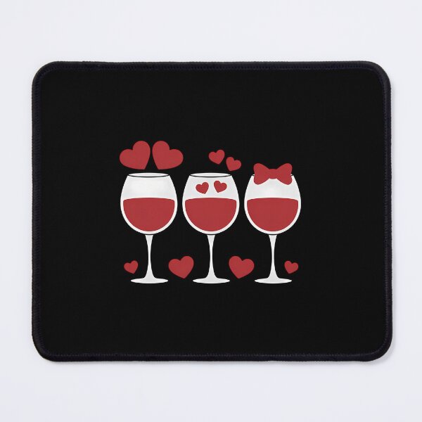 Item preview, Three Glasses Wine Heart Love Drink Wine Valentine Day designed and sold by Moon-Ape.