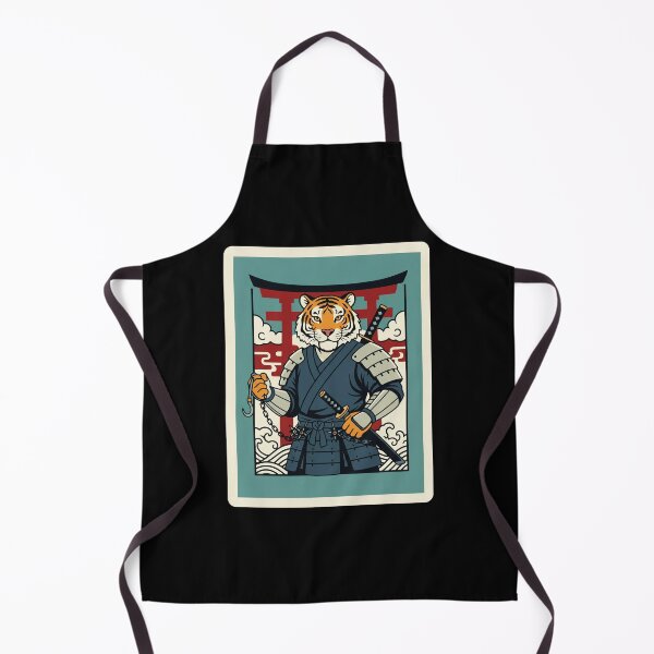 Item preview, Samurai Tiger Warrior Japanese Style Bold Animal Illustration designed and sold by JordynLadukeg65.