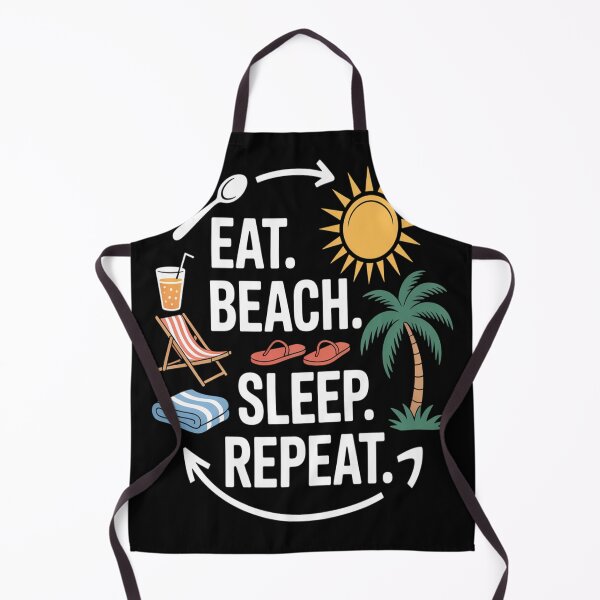 Item preview, Eat. Beach. Sleep. Repeat  designed and sold by CottonCandyPrin.