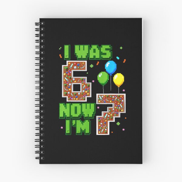 Item preview, I Was 6 Now I’m 7 Pixel Gamer Birthday  designed and sold by FGTV2021.