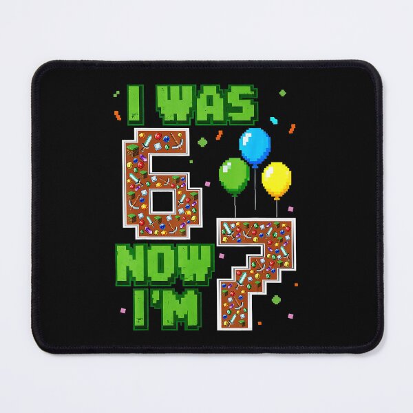 Item preview, I Was 6 Now I’m 7 Pixel Gamer Birthday  designed and sold by FGTV2021.