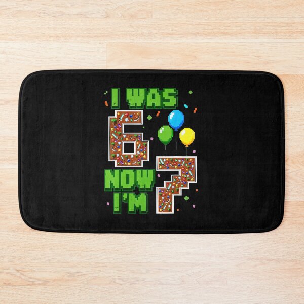 Item preview, I Was 6 Now I’m 7 Pixel Gamer Birthday  designed and sold by FGTV2021.