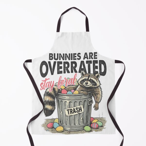 Item preview, Bunnies Are Overrated Stay Feral Funny Raccoon Easter Humor Design designed and sold by YubitaLeLe.