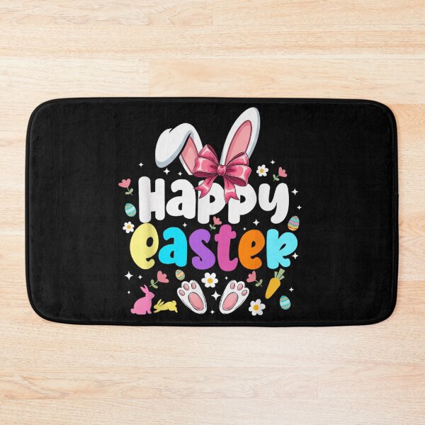 Item preview, Happy Easter Cute Bunny Bow Pastel Spring Holiday Design designed and sold by YubitaLeLe.