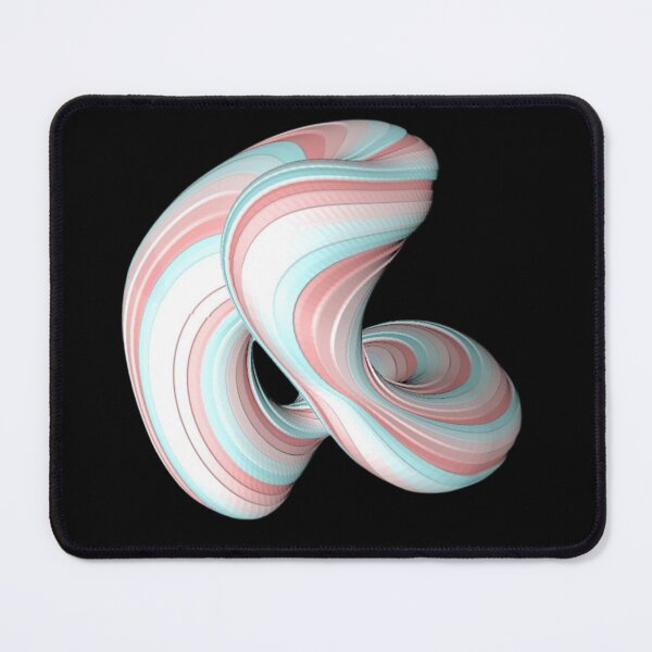 Item preview, Fluid Pastel Candy Twist 3D Abstract designed and sold by LekkieStudioArt.