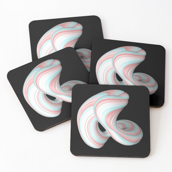 Item preview, Fluid Pastel Candy Twist 3D Abstract designed and sold by LekkieStudioArt.