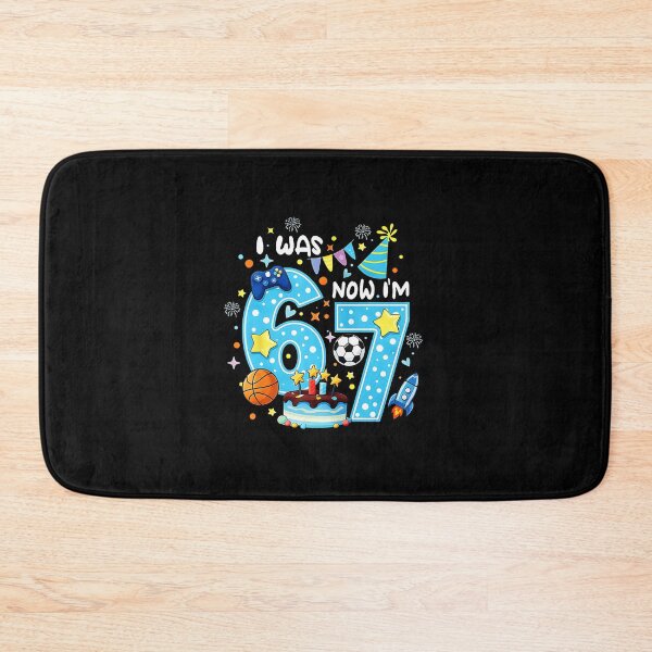 Item preview, I Was 6 Now I’m 7 Birthday Kids Sports Space Theme designed and sold by gladysenglish.