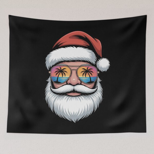 Item preview, Tropical Christmas Hawaiian Santa Sunglasses Summer Xmas designed and sold by Moon-Ape.