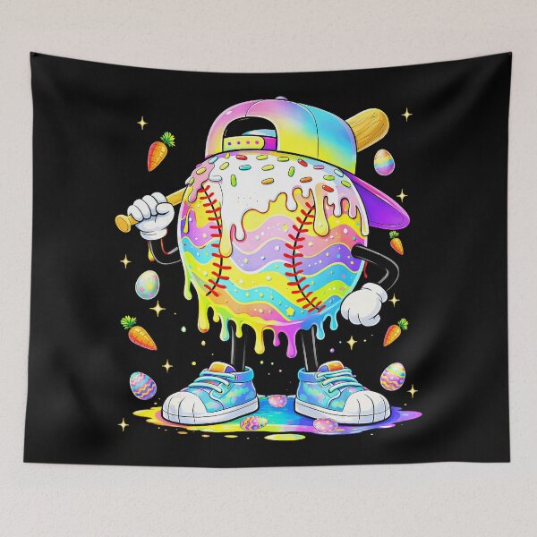 Item preview, Dripping Tie Dye Baseball Colorful Drip Street Style  designed and sold by miaa-artistshop.