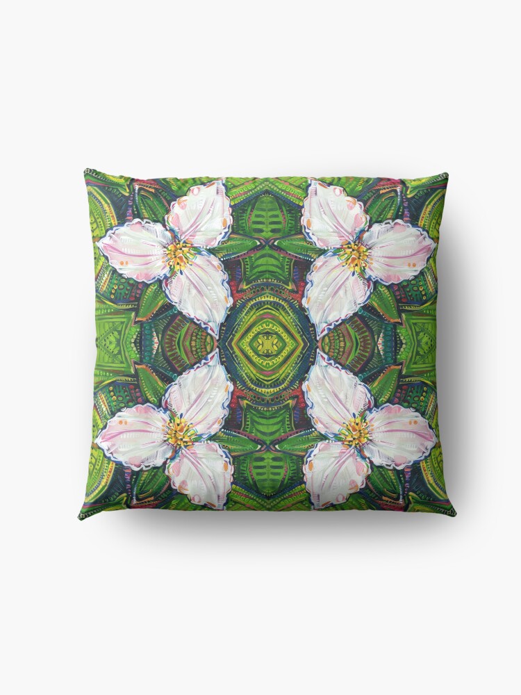 Alternate view of Trillium Painting - 2018 Floor Pillow