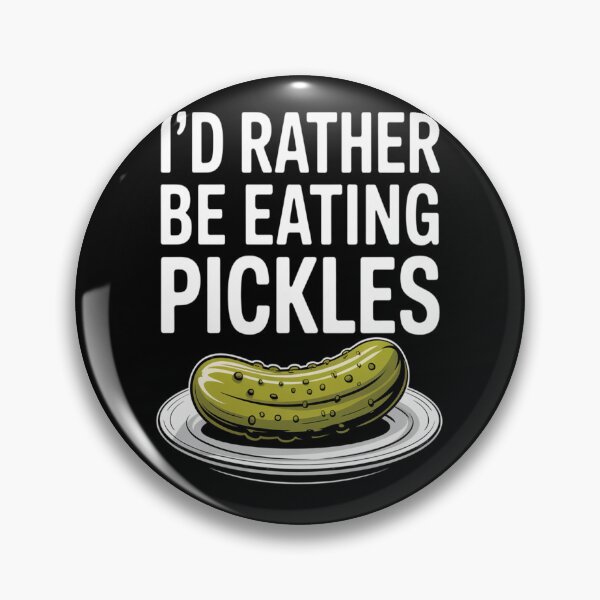 Item preview, Eating Pickles Funny Pickle Vegetables  designed and sold by CottonCandyPrin.