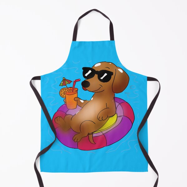 Item preview, Cool Dog Summer Vibes Floating Pool Cute Funny Dog with Sunglasses Vacation Aesthetic designed and sold by HopeAndHustle.