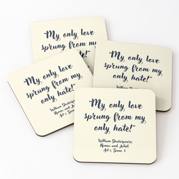 Item preview, Ace Shakespeare Quote from Romeo and Juliet designed and sold by CharlottePlaceArt.