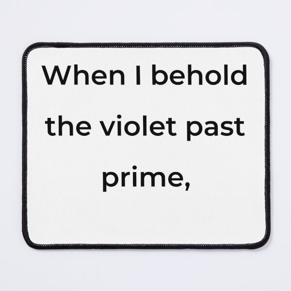Item preview, "When I behold the violet past prime," - print black designed and sold by ariksworld.