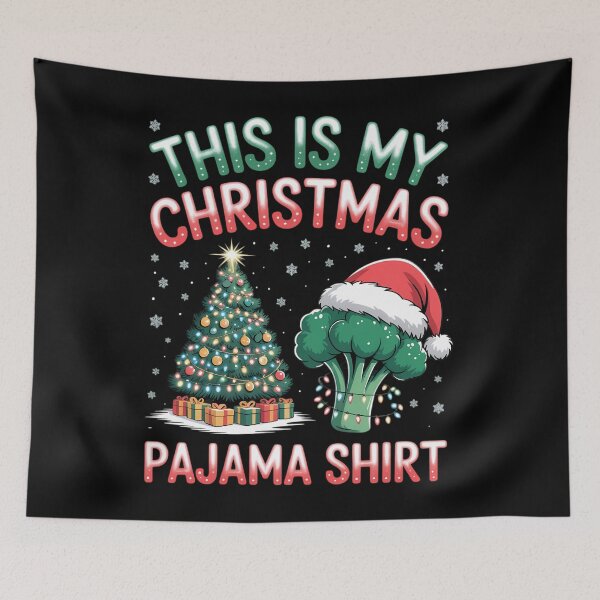 Item preview, This Is My Christmas Pajama Broccoli Christmas designed and sold by Moon-Ape.