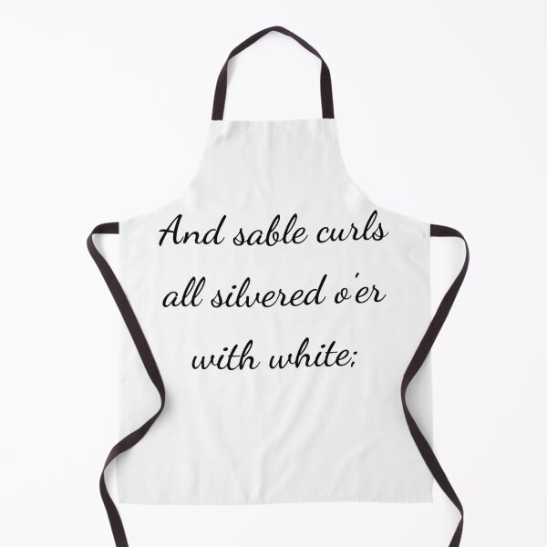 Item preview, "And sable curls all silver'd o'er with white;" - handwriting black designed and sold by ariksworld.