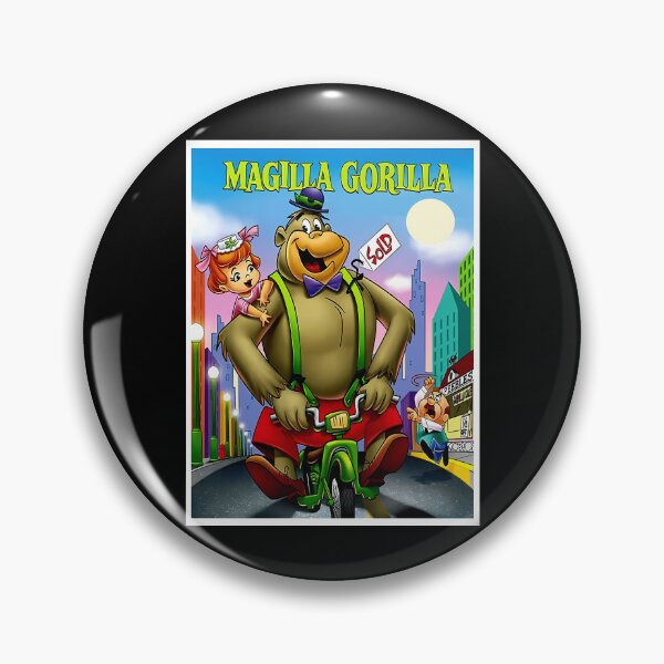 Item preview, Magilla Gorilla  Vintage Cartoon Abstract Character On A Motorcycle Print designed and sold by madebysana.