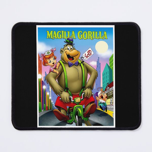 Item preview, Magilla Gorilla  Vintage Cartoon Abstract Character On A Motorcycle Print designed and sold by madebysana.