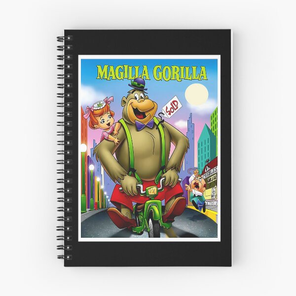 Item preview, Magilla Gorilla  Vintage Cartoon Abstract Character On A Motorcycle Print designed and sold by madebysana.