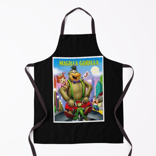 Item preview, Magilla Gorilla Vintage Cartoon Abstract Character On A Motorcycle Print designed and sold by madebysana.