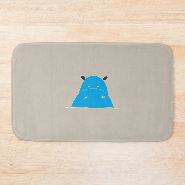 Item preview, turquoise hippopotamus designed and sold by Veki5.