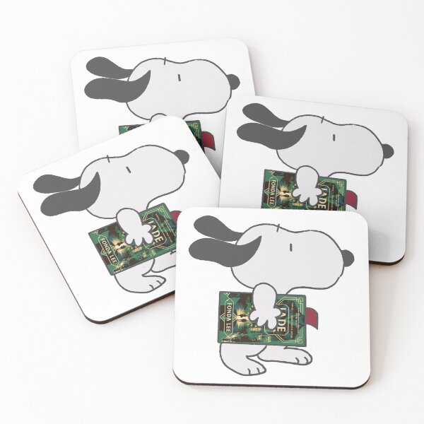 Item preview, snoopy reading jade city designed and sold by liveawhimsylife.