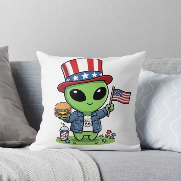 Item preview, Cute American Alien | Kawaii Fast Food Design designed and sold by fedetrev.