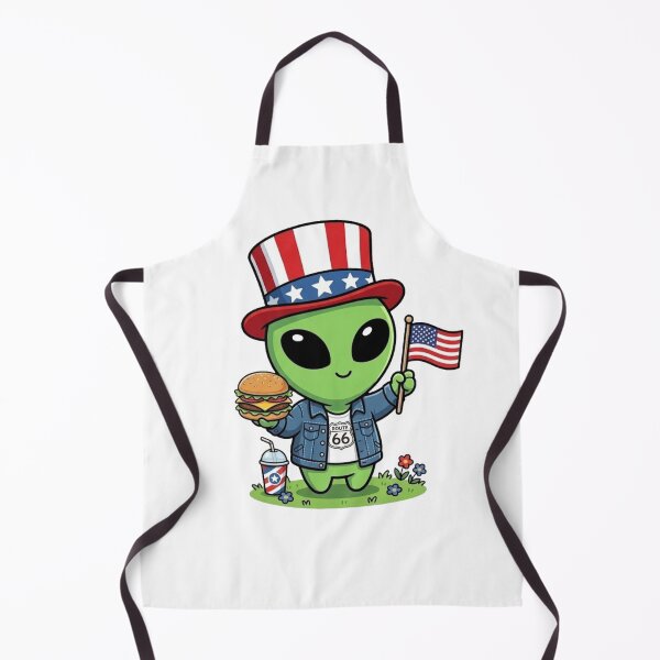 Item preview, Cute American Alien | Kawaii Fast Food Design designed and sold by fedetrev.