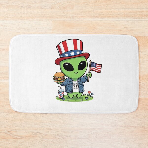 Item preview, Cute American Alien | Kawaii Fast Food Design designed and sold by fedetrev.