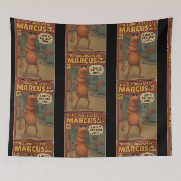 Item preview, Marcus The Worm Comic Funny Retro Parody designed and sold by madebysana.