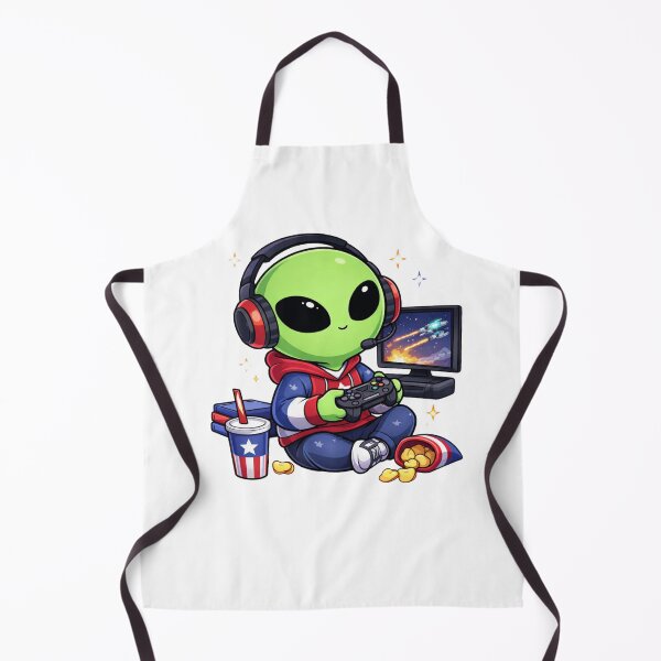 Item preview, Cute Gamer Alien | Gaming Cartoon Character Design designed and sold by fedetrev.