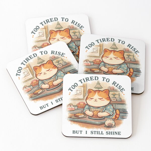 Item preview, Sleepy Cat Bakery Vintage Cartoon designed and sold by Nathaphat514.