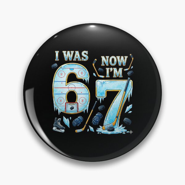 Item preview, I Was 6 Now I’m 7 Ice Hockey Birthday  designed and sold by gladysenglish.