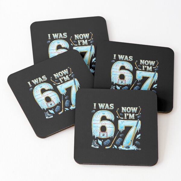 Item preview, I Was 6 Now I’m 7 Ice Hockey Birthday  designed and sold by gladysenglish.