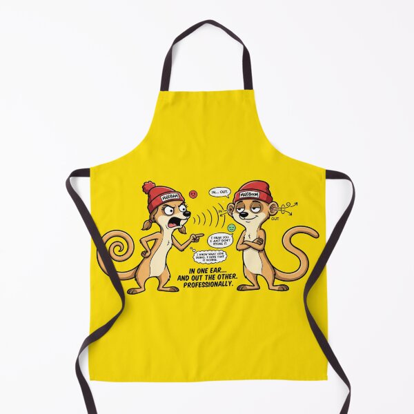 Item preview, In One Ear And Out The Other Funny Meerkat Cartoon designed and sold by mAXiBoOM.