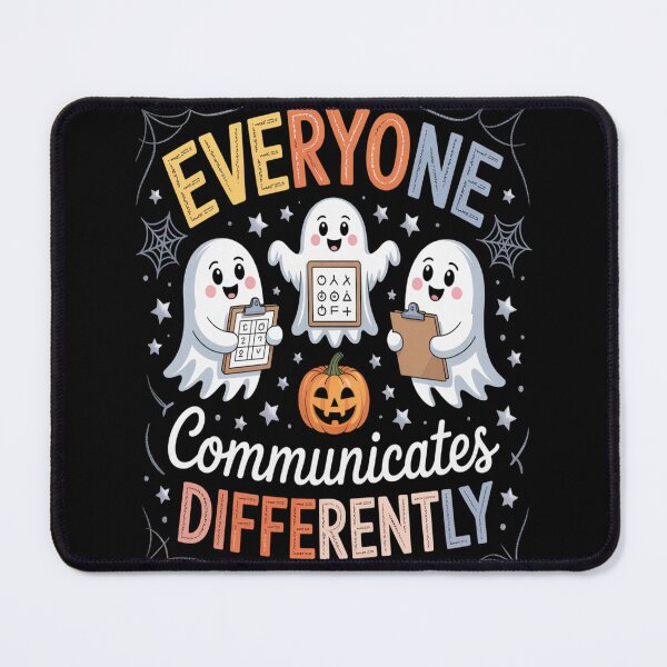 Item preview, Everyone Communicates Differently Halloween designed and sold by CottonCandyPrin.