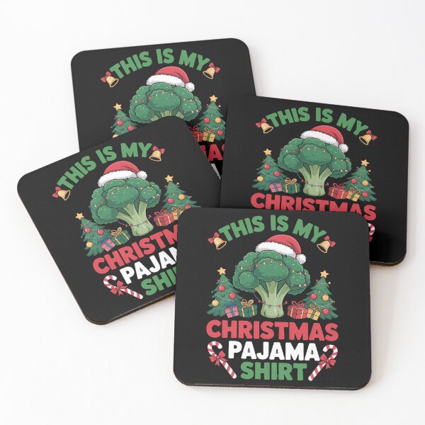 Item preview, This Is My Christmas Pajama Broccoli Christmas Raglan designed and sold by VENOM0RIOT.