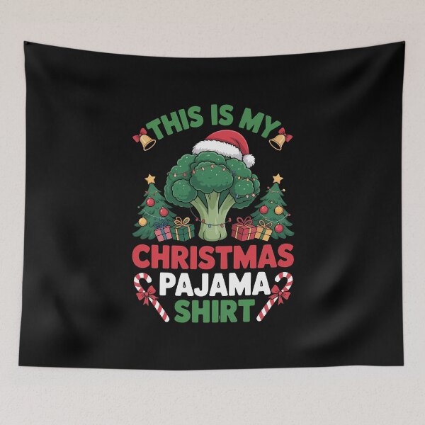 Item preview, This Is My Christmas Pajama Broccoli Christmas Raglan designed and sold by VENOM0RIOT.