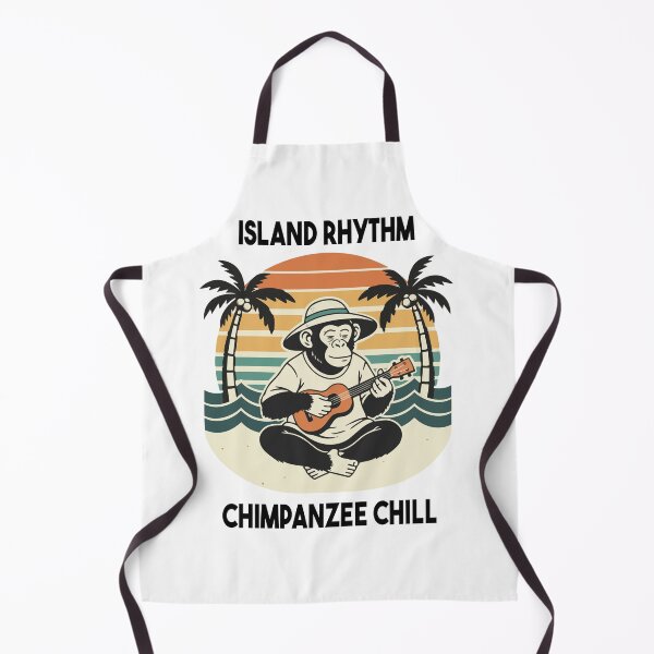 Item preview, Chimpanzee Ukulele Island Rhythm Chill designed and sold by PixelStudioBe.