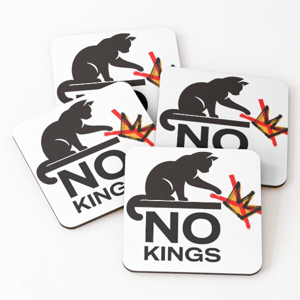 Item preview, NO KINGS IN USA (cat throw crown) designed and sold by Huddy-clothes.
