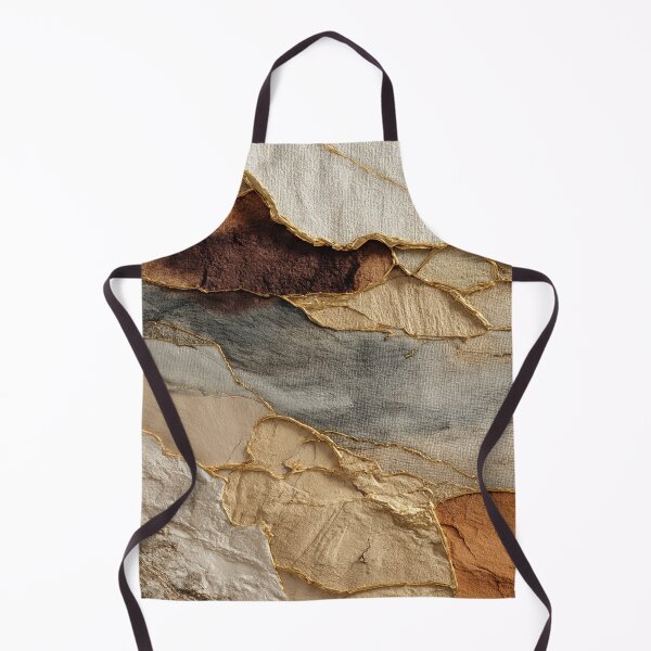 Item preview, Natural tones texture with gold veins - modern wall art in beige brown designed and sold by CosmicGlyph.