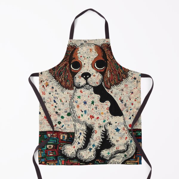Item preview, Colorful Cavalier King Charles Spaniel Dog with Large Eyes designed and sold by lautir.