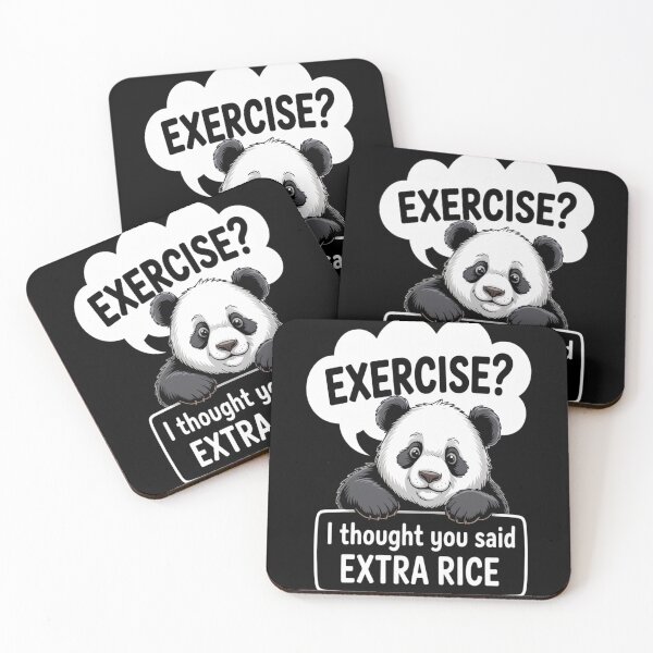 Item preview, Exercis Thought You Said Extra Rice Panda designed and sold by CottonCandyPrin.