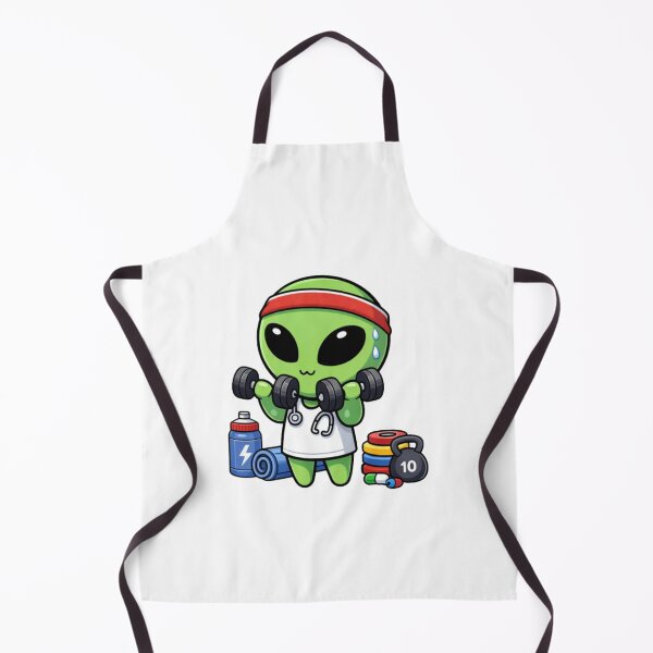 Item preview, Cute Alien Gym | Kawaii Gym Mascot Art designed and sold by fedetrev.