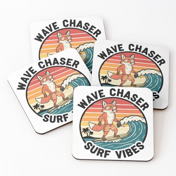 Item preview, Surfer Fox Wave Chaser Surf Vibes designed and sold by PixelStudioBe.