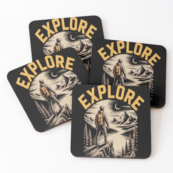 Item preview, Explore - Hiking Bigfoot Nighttime designed and sold by CottonCandyPrin.