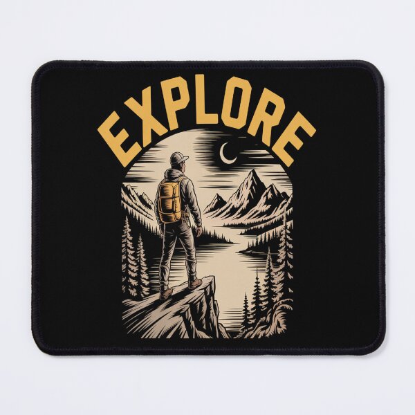 Item preview, Explore - Hiking Bigfoot Nighttime designed and sold by CottonCandyPrin.